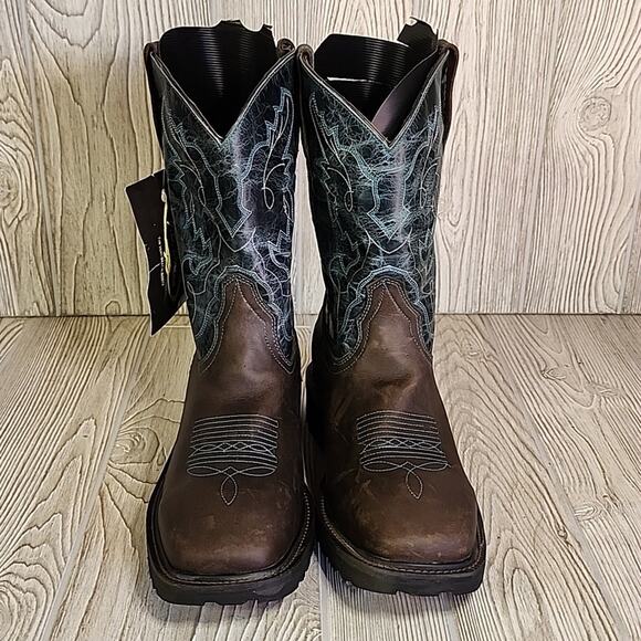 J.B. Dillon JBR1115 Leather Cowboy Western Boots Mens Size 9D NWT - Picture 5 of 16